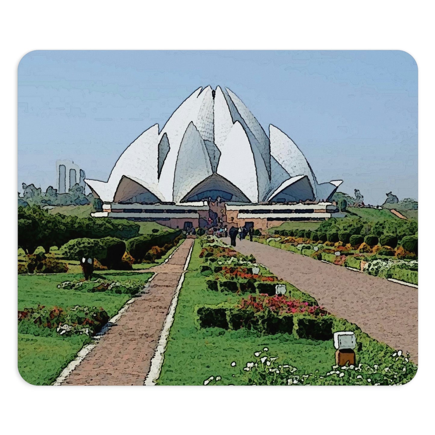 Mouse Pad ... 'Bahai'i House-Of-Worship' ... "Lotus Temple: Delhi, India, 2008" ... Original Works ...