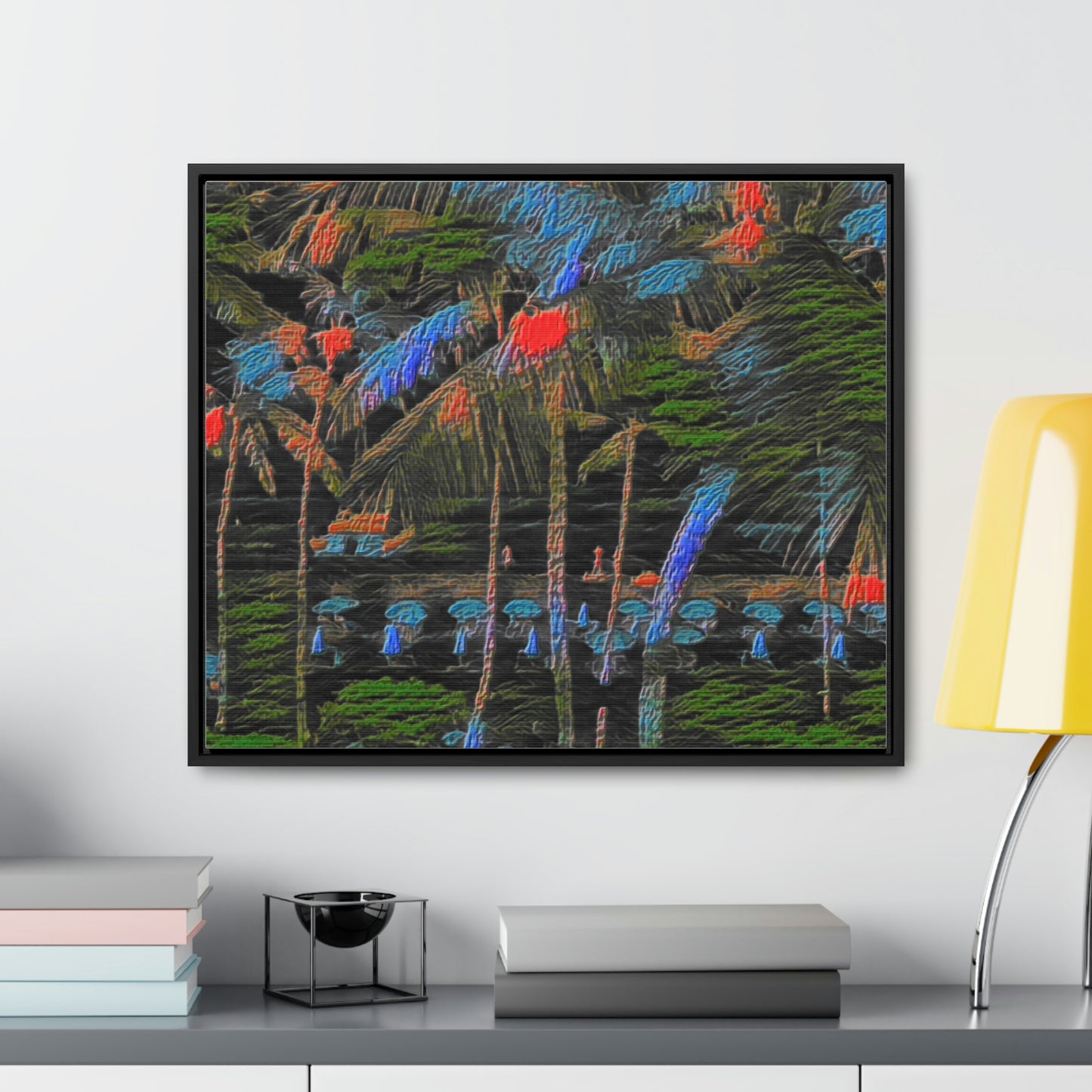 Gallery Canvas Wraps, Horizontal Frame ... "The Royal Hawai'ian: Waikiki Beach_Beach" ... Honolulu, HI ... Ocotber 2014 (Halloween) ... Original Works ...