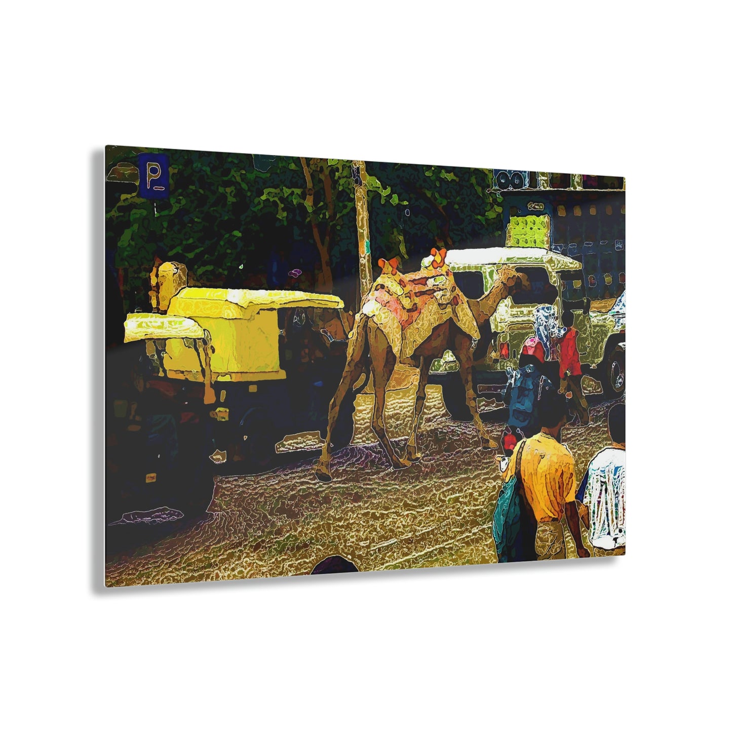 Acrylic Prints ... "Truckin'-Up-To-Buffalo ... 'Oops - Wrong Country' ... Truckin'-Up-To-New Delll -'E' ... " ... (Delhi, India) ... 5July2007. Original Works ...