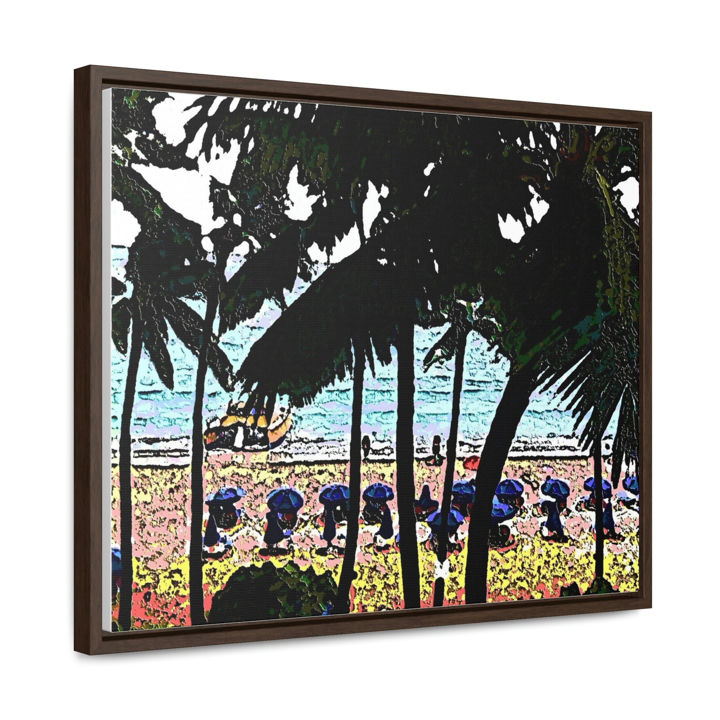 Gallery Canvas Wraps, Horizontal Frame ... "A Beautiful Beach Amongst The Palms" ... The Outrigger Waikiki, Honolulu, Oahu ... Original Works ...