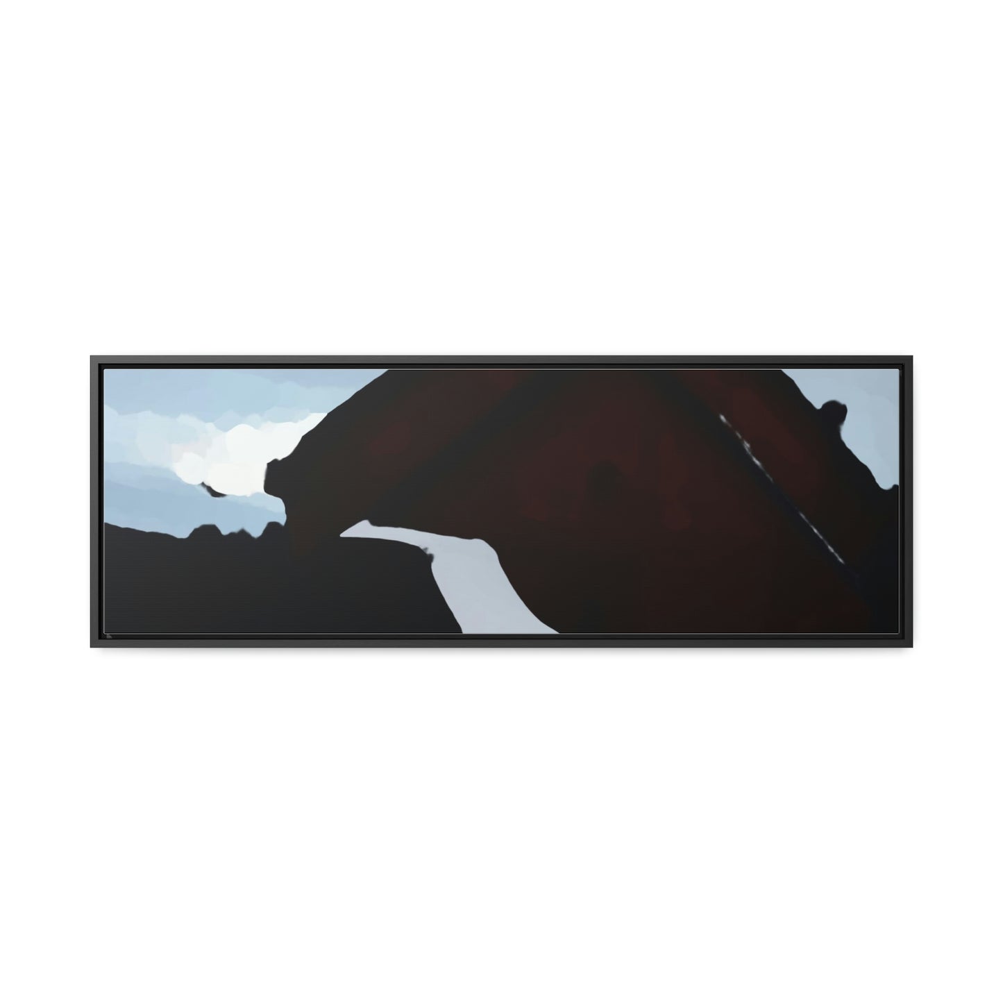 Gallery Canvas Wraps, Horizontal Frame ... After An Intense Snow Storm ... 'Digging Out' ... A Vehicle & Cabin "In The Mountains" ... March 2023 ... Original Works ...