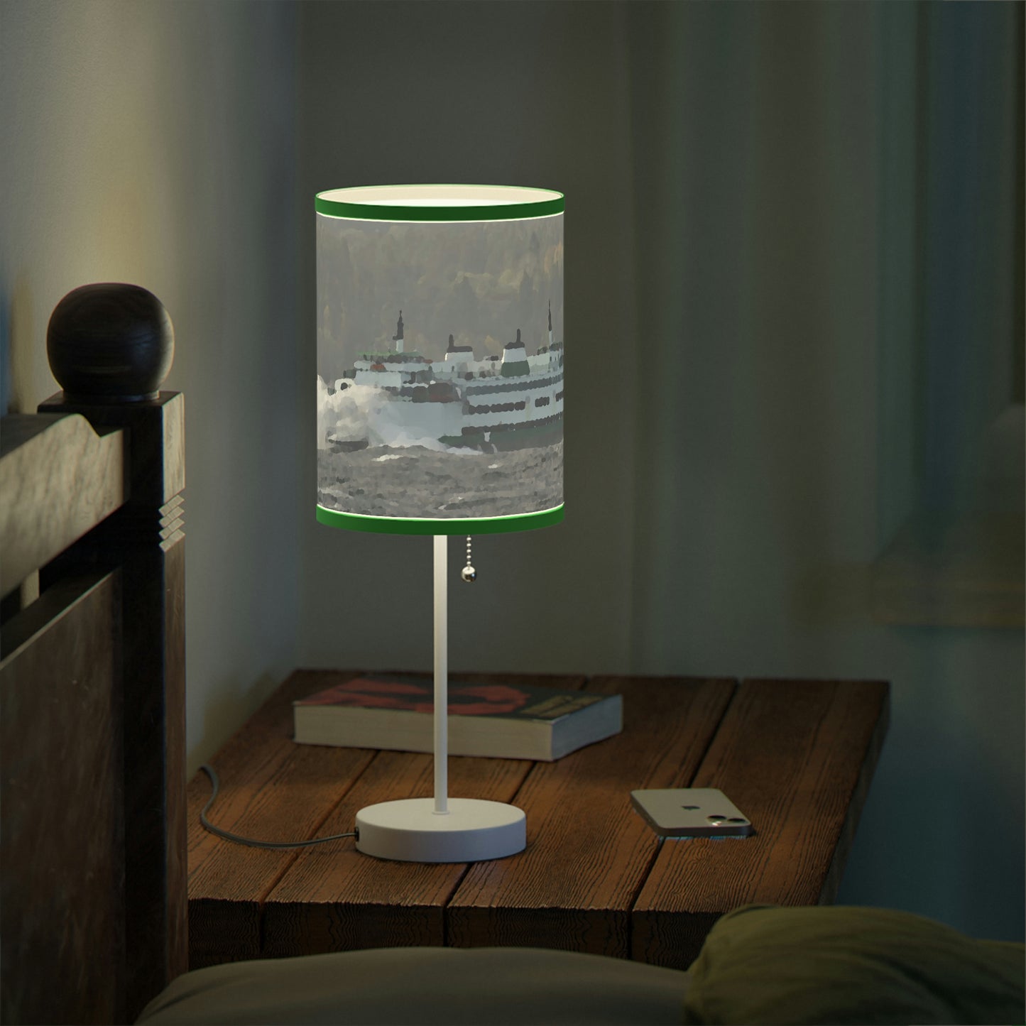 Lamp on a Stand, US|CA plug ... WADOT Ferry Crossing ... "A Very Rough Day" ... Mulkiteo Route ... Family Archives ... Early 1990's' ... Original Works ...