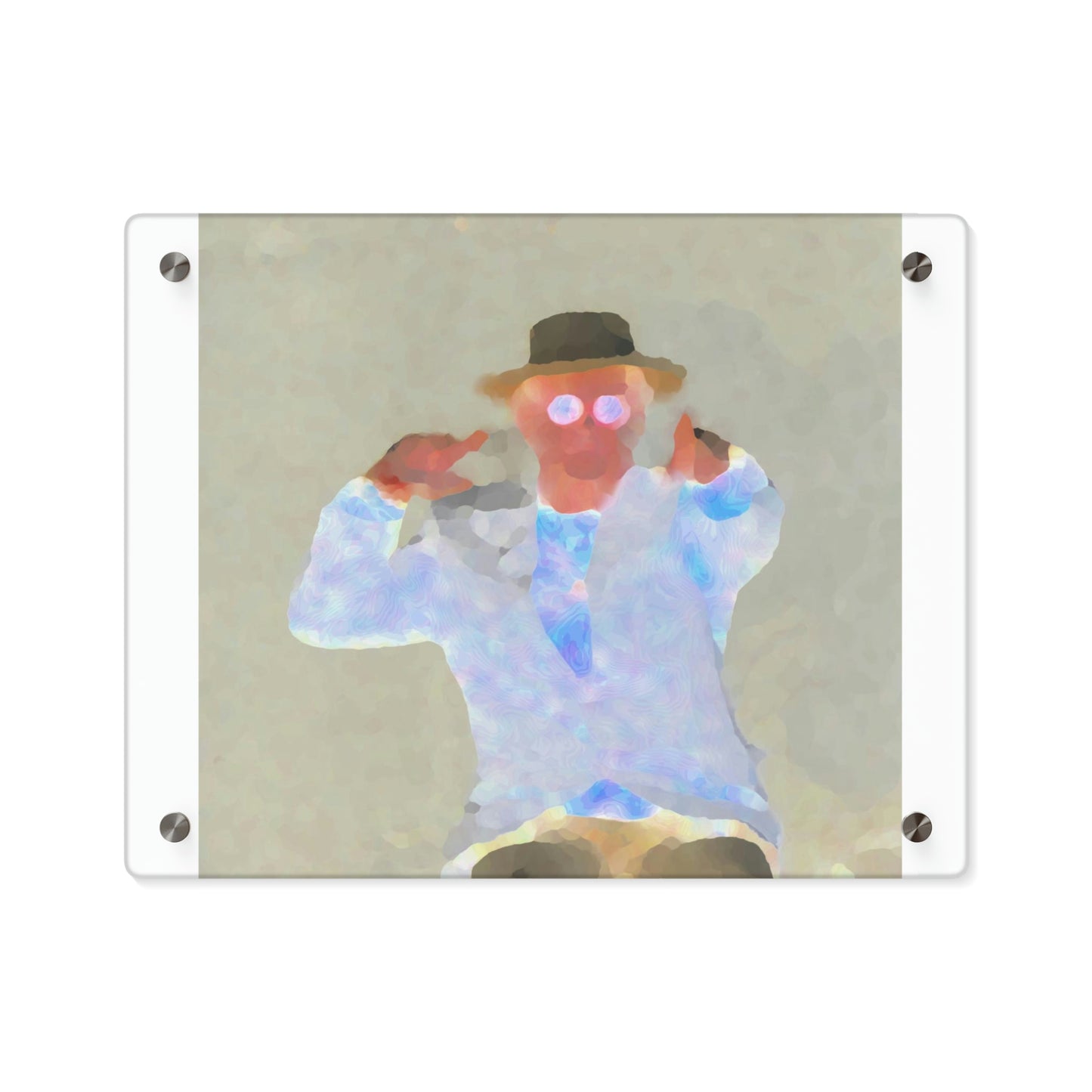 Acrylic Wall Art Panels ... "Here's To You Friends & Associates" ... Geting-Er-Done ... Idaho / Washington Border (Lewiston, ID - Clarkston, WA) ... Original Works: Rendering Time: 8 Hours ...