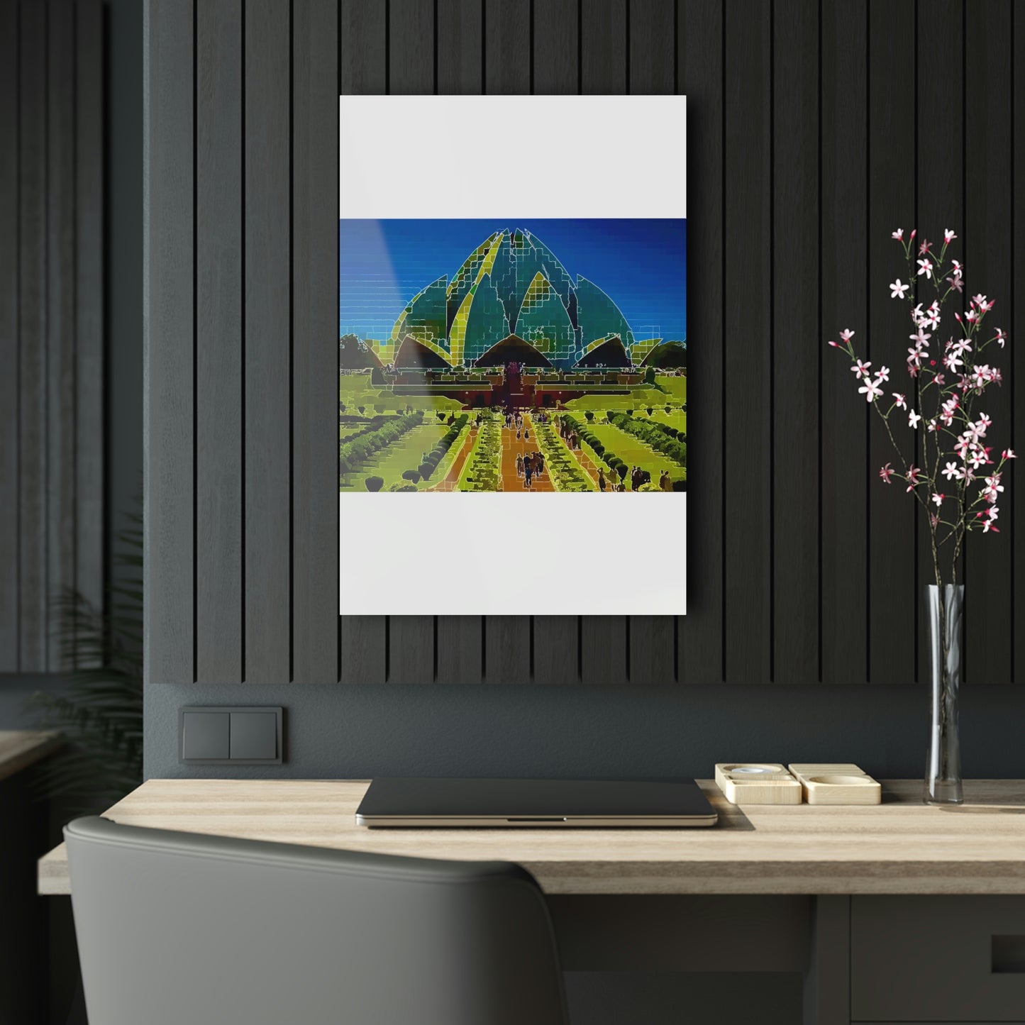 Acrylic Prints ... 'Bahai'i House-Of-Worship' ... "Lotus Temple: Delhi, India, 2008" ... Original Works ...