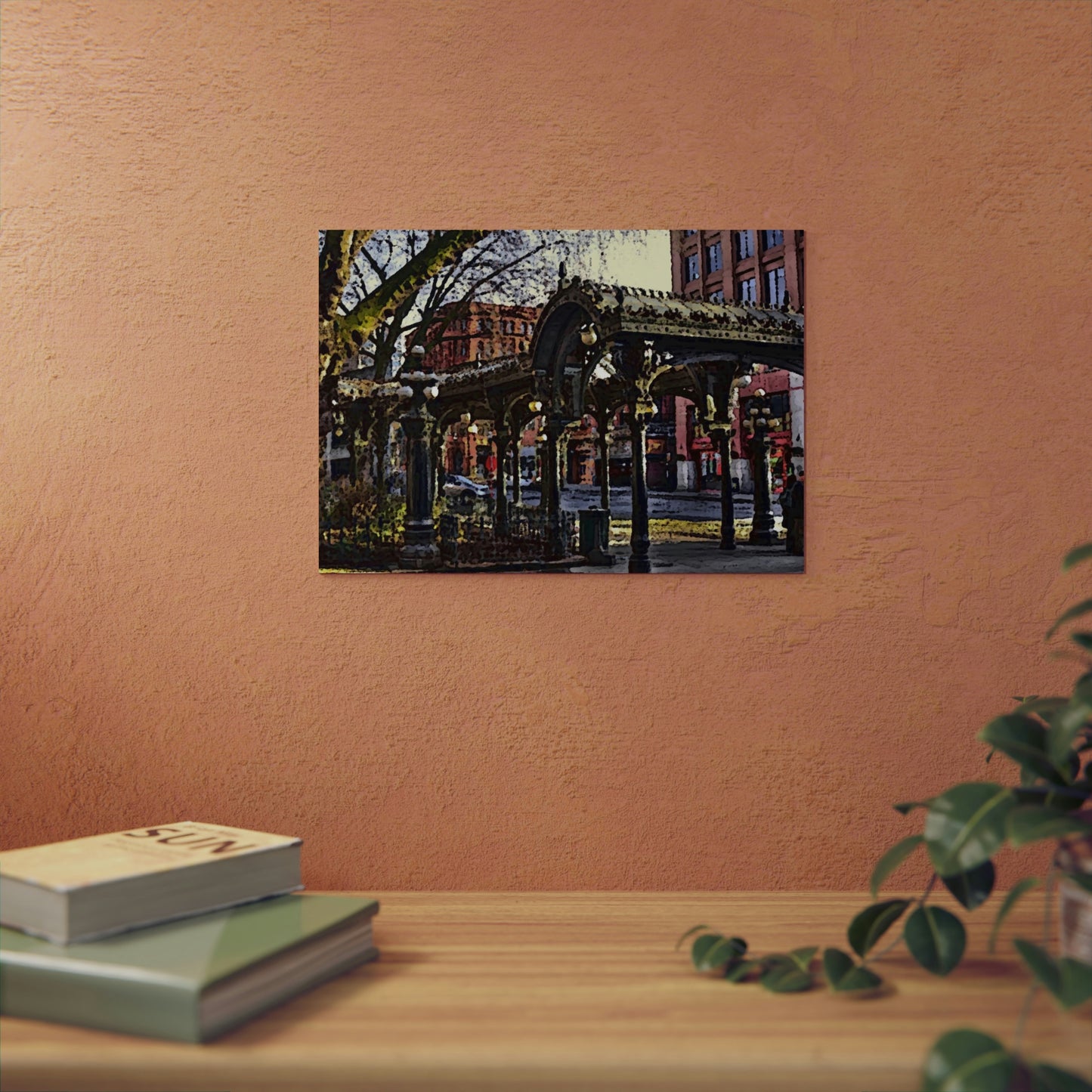 Aluminum Composite Panels ... Pioneer Square, Seattle, Washington: Gazebo, ..."Waiting For The Bus" ... Family Archives ... 2010 ... Original Works ...