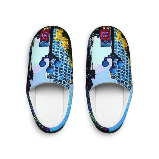 Men's Indoor Slippers ...  Pioneer Square & Smith Tower ... 'That World Famous View' ... Colleague Supplied Photo ... Original Works ...
