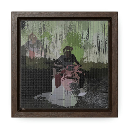 Gallery Canvas Wraps, Square Frame ...  3-Wheeln' N' Groovin The Mountain Roads ... Central Idaho ... Original Works ...