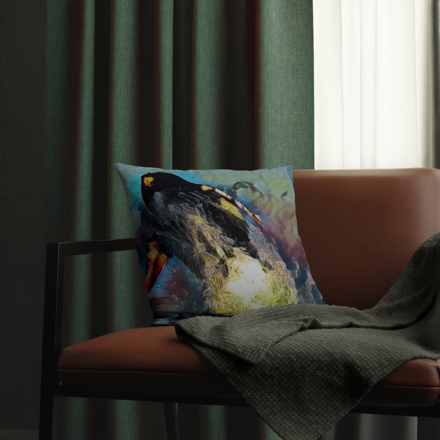 Waterproof Pillows ... An Extraordinary Humpback Breach ... 'With Explosive Energy' ... Family Archives (KPH) ... Circa: 21st Century. Maui, HI ... Original Works ...
