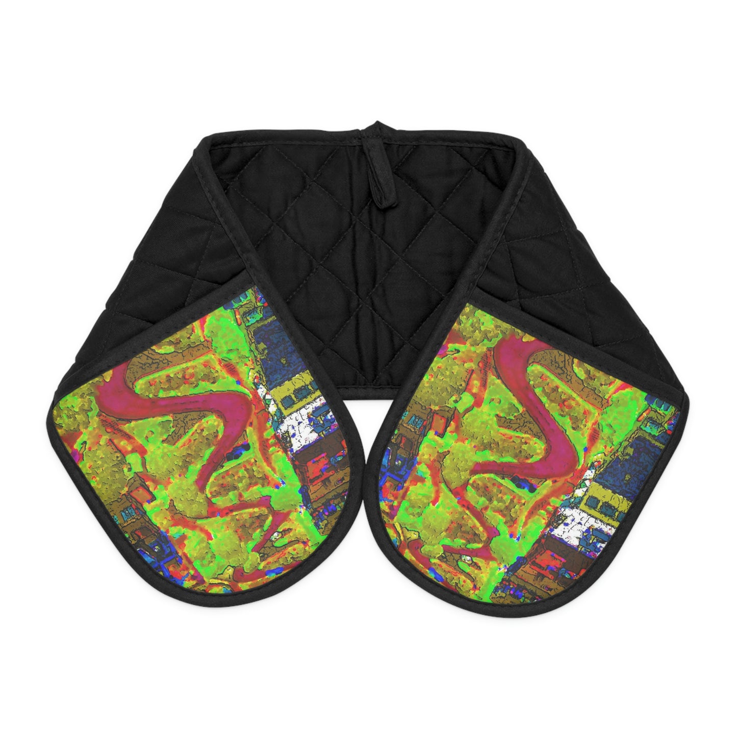 Oven Mitts ... A Crazy Street ... 'Eight Winding Curve-Switchbacks' ... "Lombard Street, San Francisco, CA' ... Family Archives: 1970's ... Original Works ...