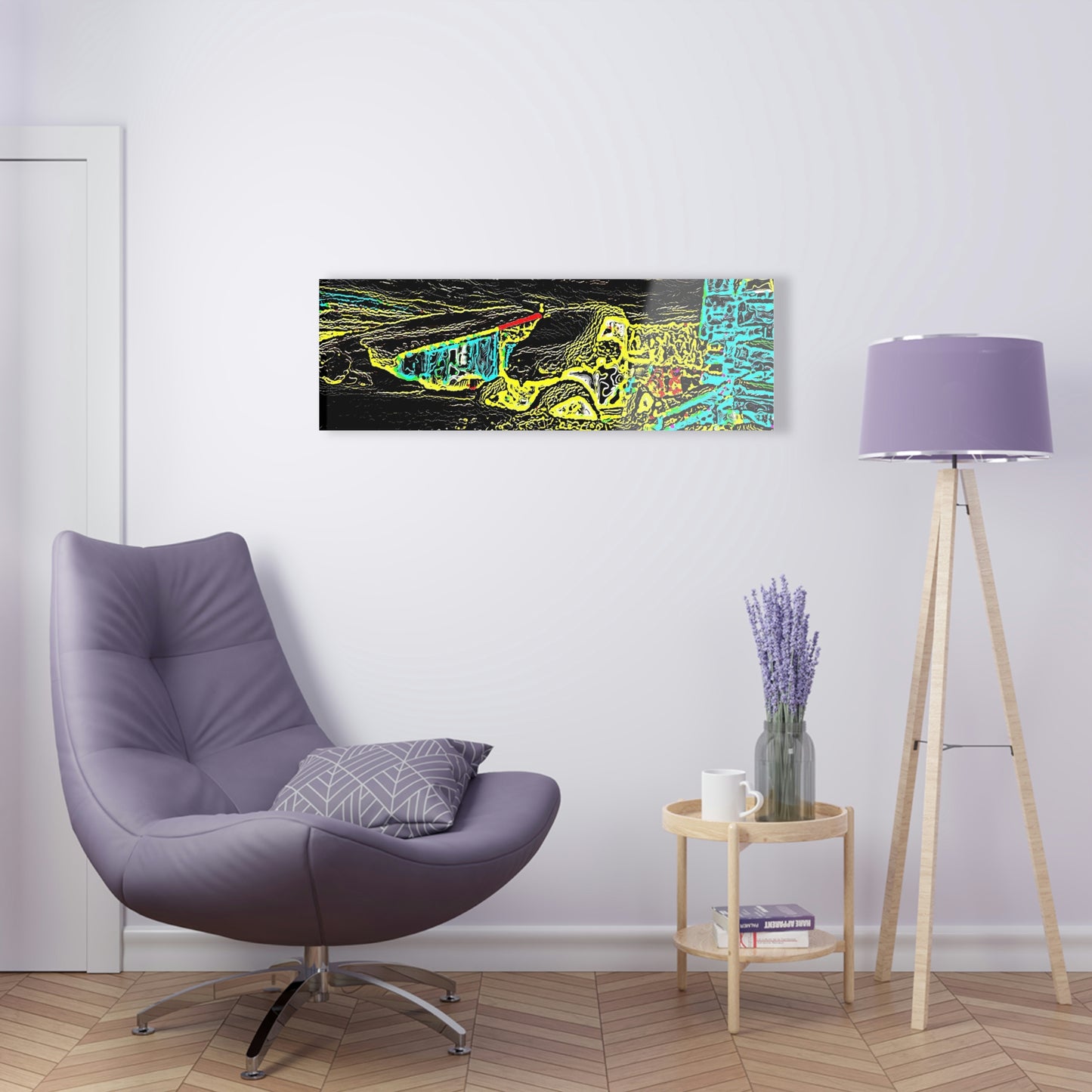Acrylic Prints ... "Snow Vehicle In Snow Storm At-Rest" ... Circa 12Mar23 ... Central Idaho ... 18-Hours Rendering Time: Original Works ...