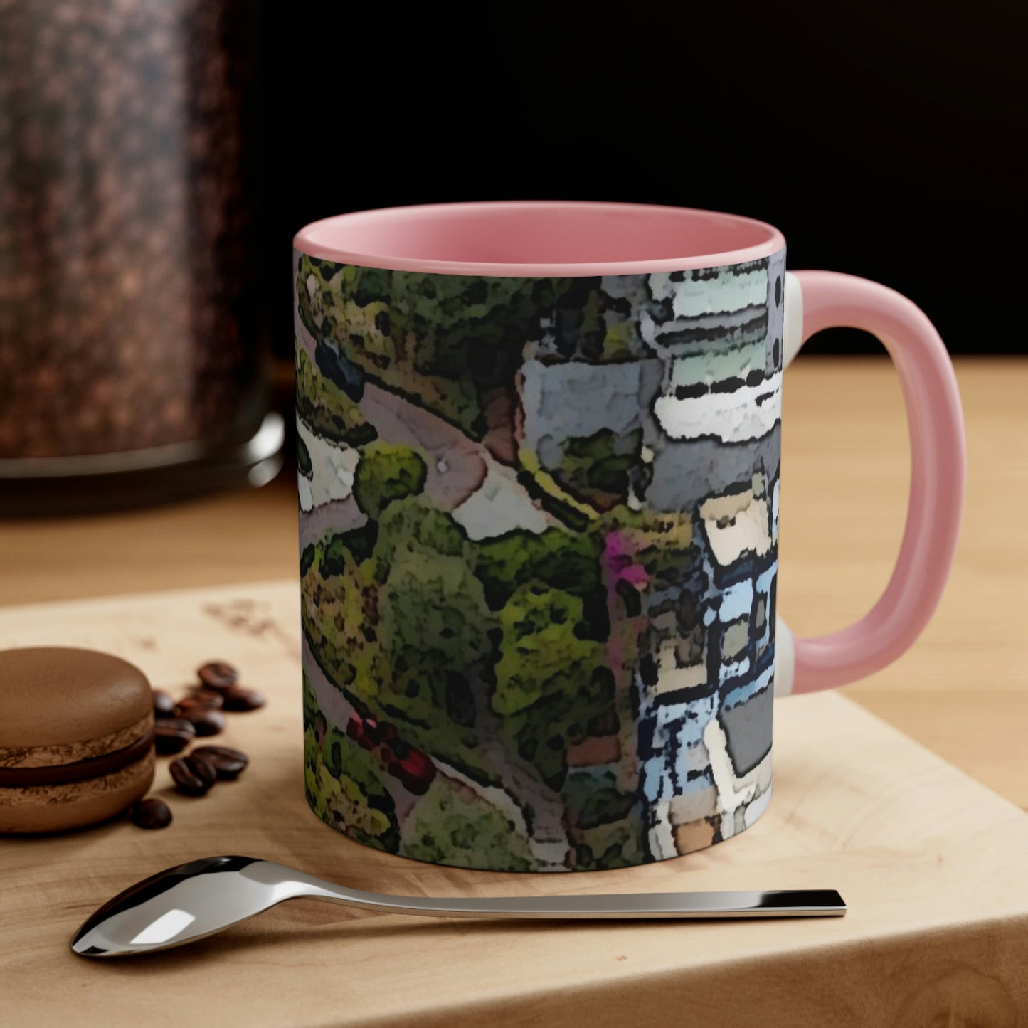 Accent Coffee Mug, 11oz ... A Crazy Street ... 'Eight Winding Curve-Switchbacks' ... "Lombard Street, San Francisco, CA' ... Family Archives: 1970's ... Original Works ...