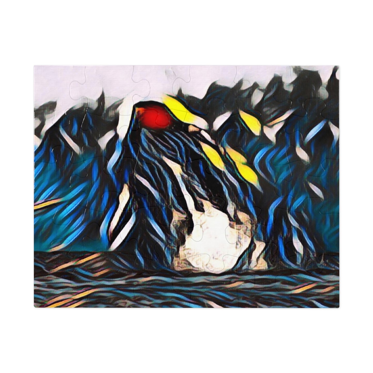 Jigsaw Puzzle (30, 110, 252, 500,1000-Piece) ... "Ken's Favourite Humpback Breach" ... Circa: 21st Century ... Maui, HI ... Original Works ...