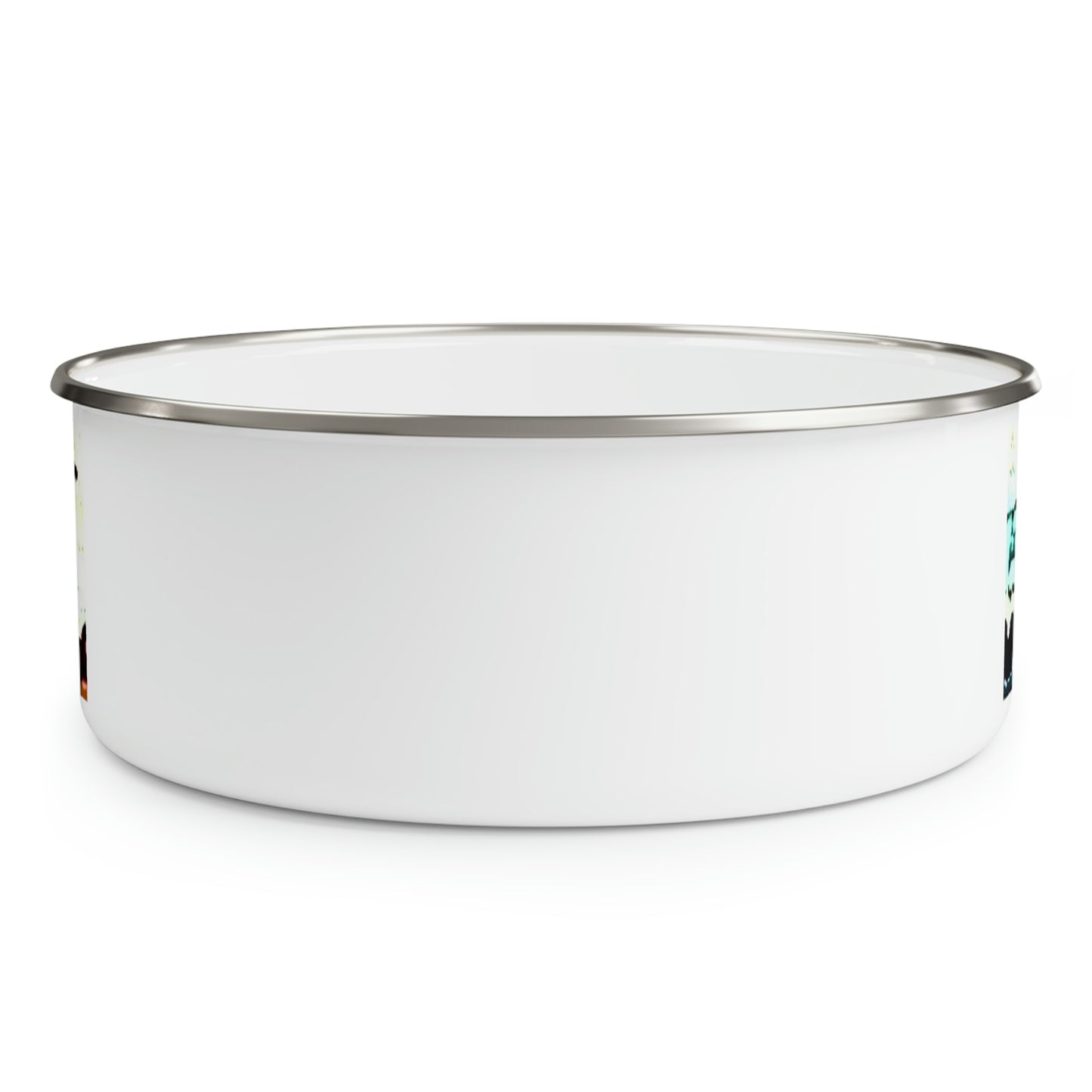 Enamel Bowl ...  "No.9 Fishermen's Grotto - Fishermen's Wharf, SF, California" ... Family Archives: 1970's ... Original Works ...