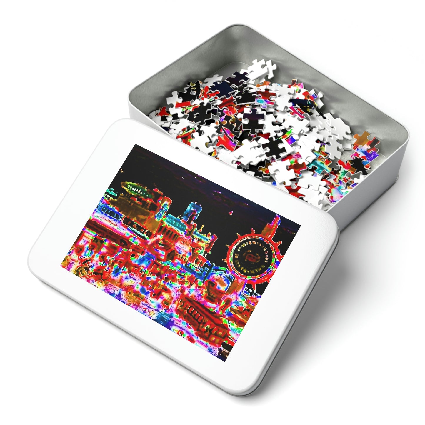 Jigsaw Puzzle (30, 110, 252, 500,1000-Piece) ... "No.9 Fishermen's Grotto - Fishermen's Wharf, SF, California" ... Family Archives: 1970's ... Original Works ...