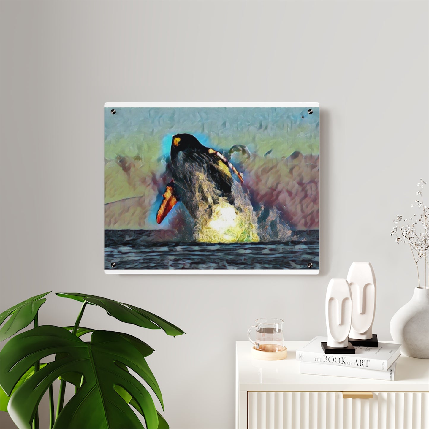 Acrylic Wall Art Panels ... An Extraordinary Humpback Breach ... 'With Explosive Energy' ... Family Archives (KPH) ... Circa: 21st Century. Maui, HI ... Original Works ...