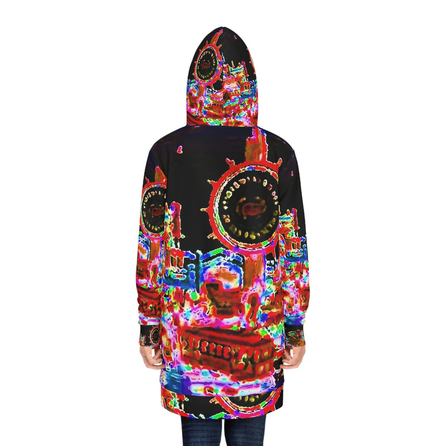 Women's Hoodie Dress (AOP) ... "No.9 Fishermen's Grotto - Fishermen's Wharf, SF, California" ... Family Archives: 1970's ... Original Works ...