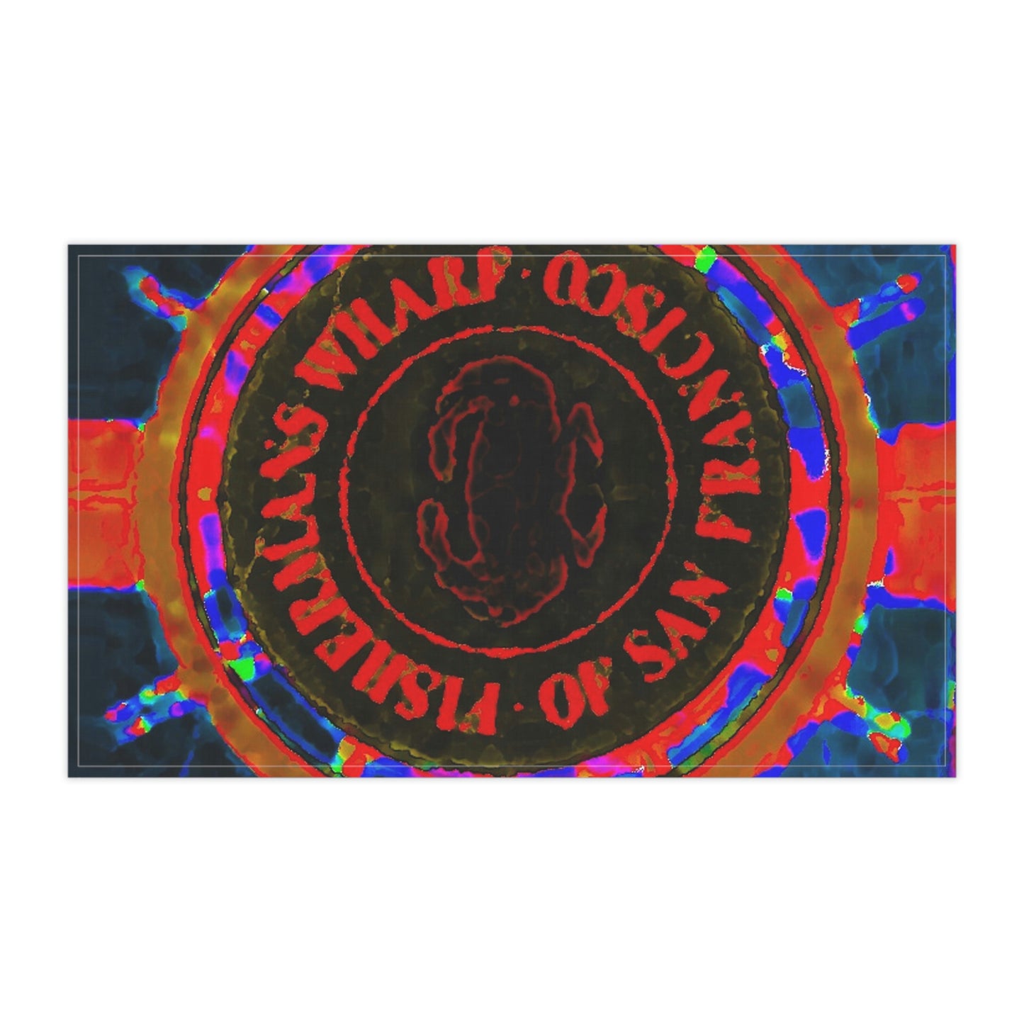 Kitchen Towel ... "No.9 Fishermen's Grotto - Fishermen's Wharf, SF, California" ... Family Archives: 1970's ... Original Works ...