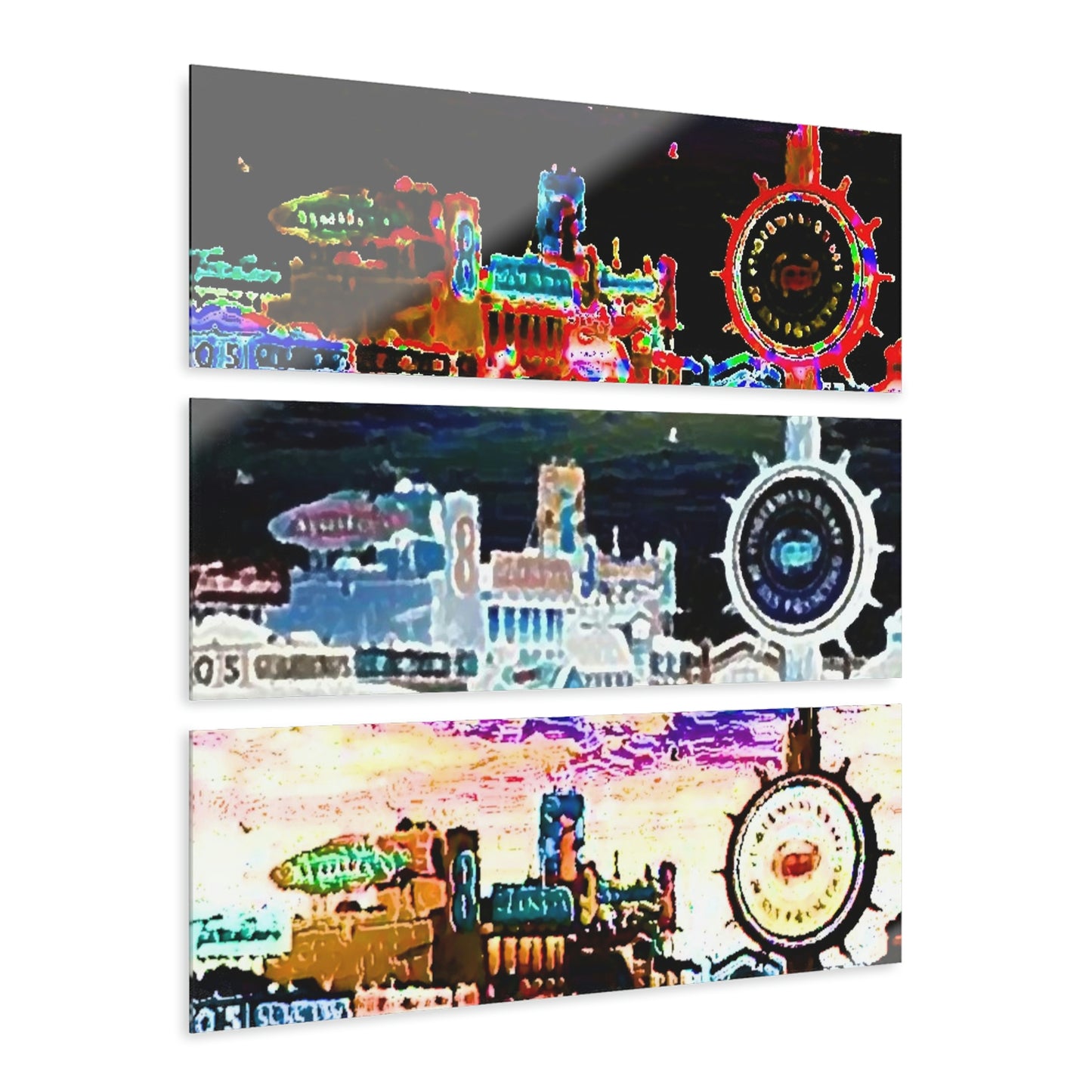 Acrylic Prints (Triptych) ... "No.9 Fishermen's Grotto - Fishermen's Wharf, SF, California" ... Family Archives: 1970's ... Original Works ...