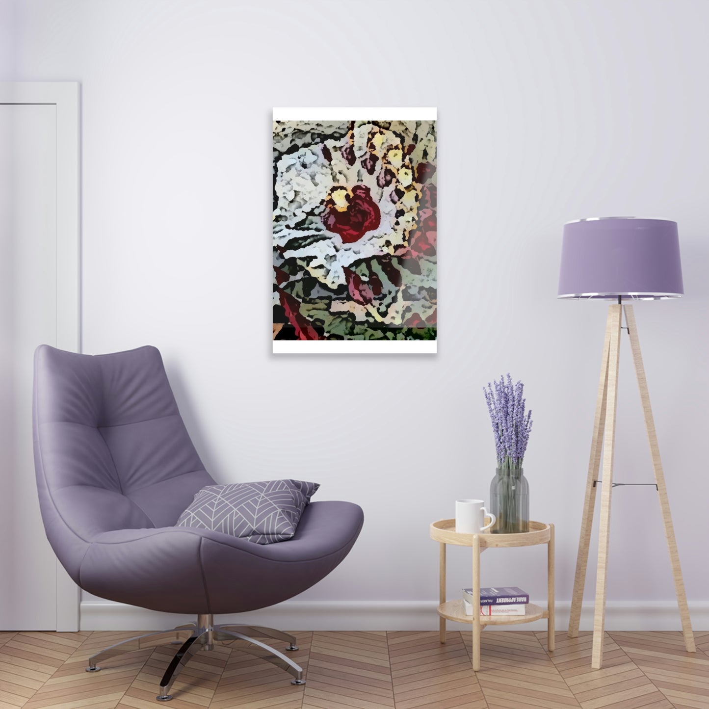 Acrylic Prints ... "A Friendly Flower" ... Pointsettia 'Pointing' ... Original Works ... (Supplied Photograph) ...