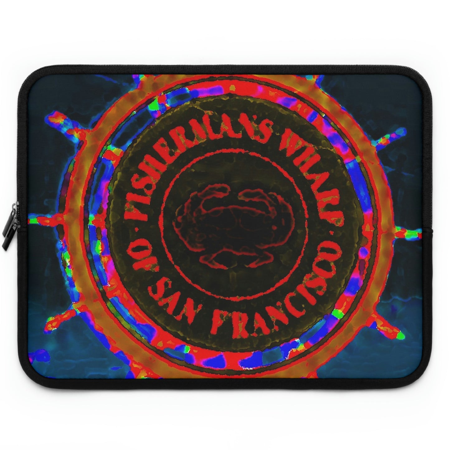 Laptop Sleeve ...  "No.9 Fishermen's Grotto - Fishermen's Wharf, SF, California" ... Family Archives: 1970's ... Original Works ...