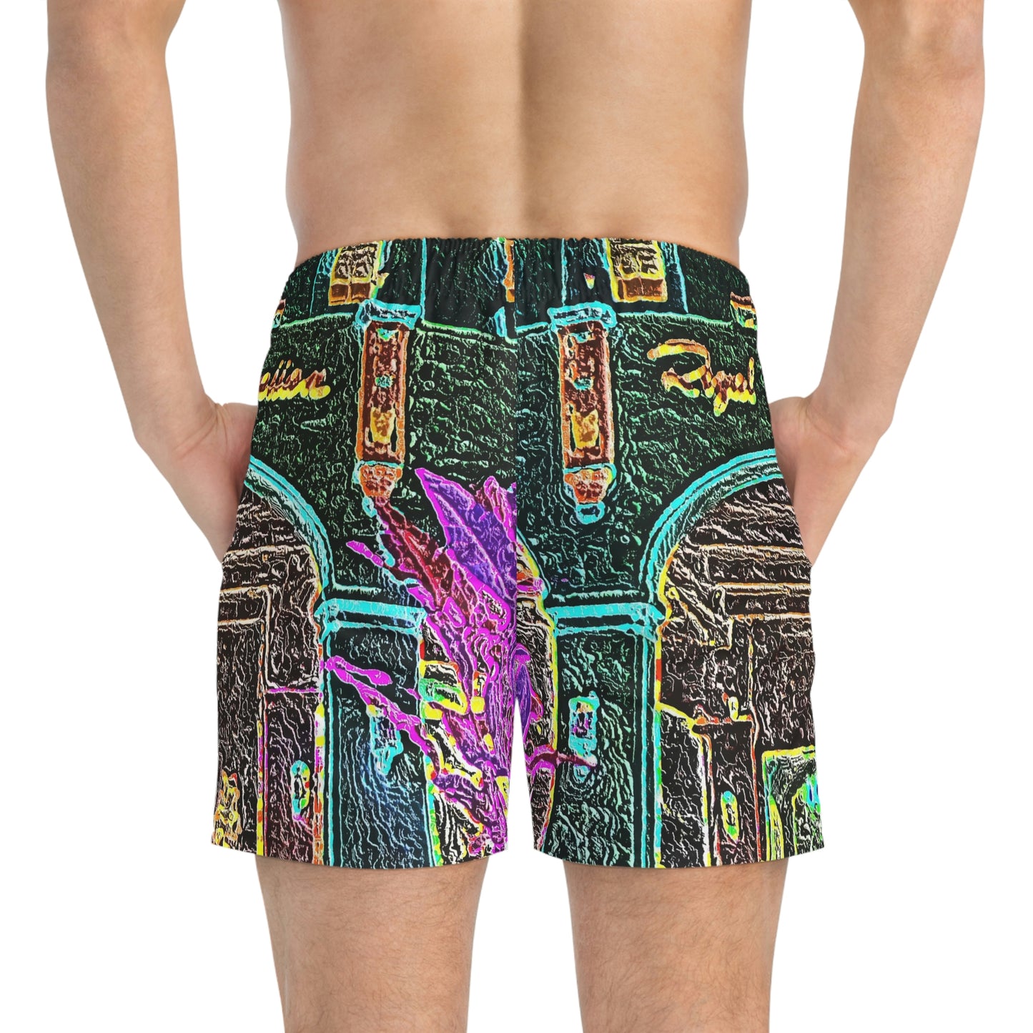 Swim Trunks ... "La Grande Entree" At: 'The Pink Palace' ... The Royal Hawai'ian ... Honolulu, HI ... '27Oct2014' ... Original Works ...