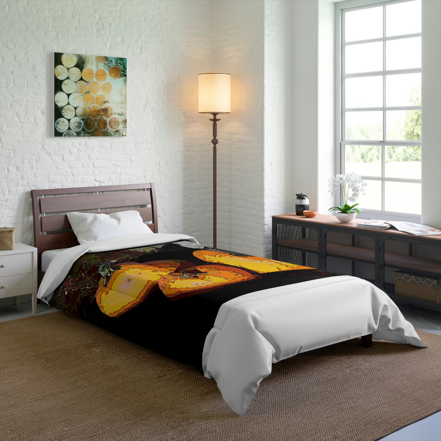 Comforter ... Halloween - Pumpkins - 'Trick-Or-Treat' ... More Than a Season ... "Its A Feeling & Celebration Of Life" ...