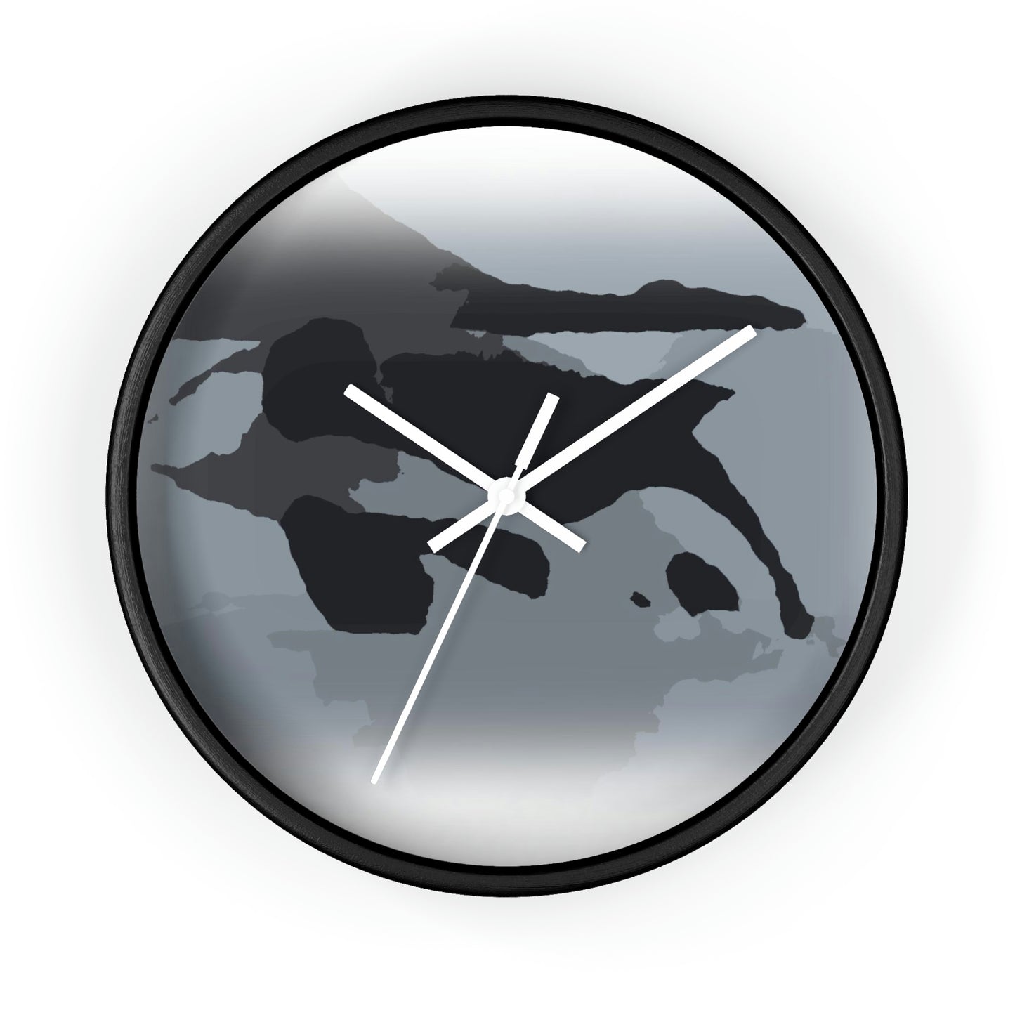 Wall clock ...  'Right Next To Us ... Whale Watch Salish Sea' ... Summer 2012 ... Friday Harbor, San Juan Island, WA ...