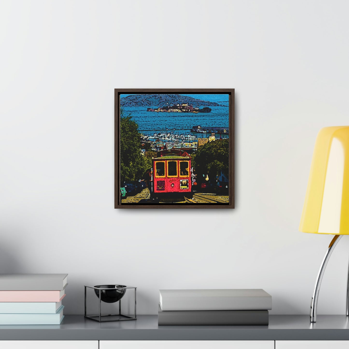 Gallery Canvas Wraps, Square Frame ... San Francisco ... 'A Rice-A-Roni-A-San Francisco Treat' ... "A Cable Car Classic" ... Family Archives: 1973 ... Original Works ...