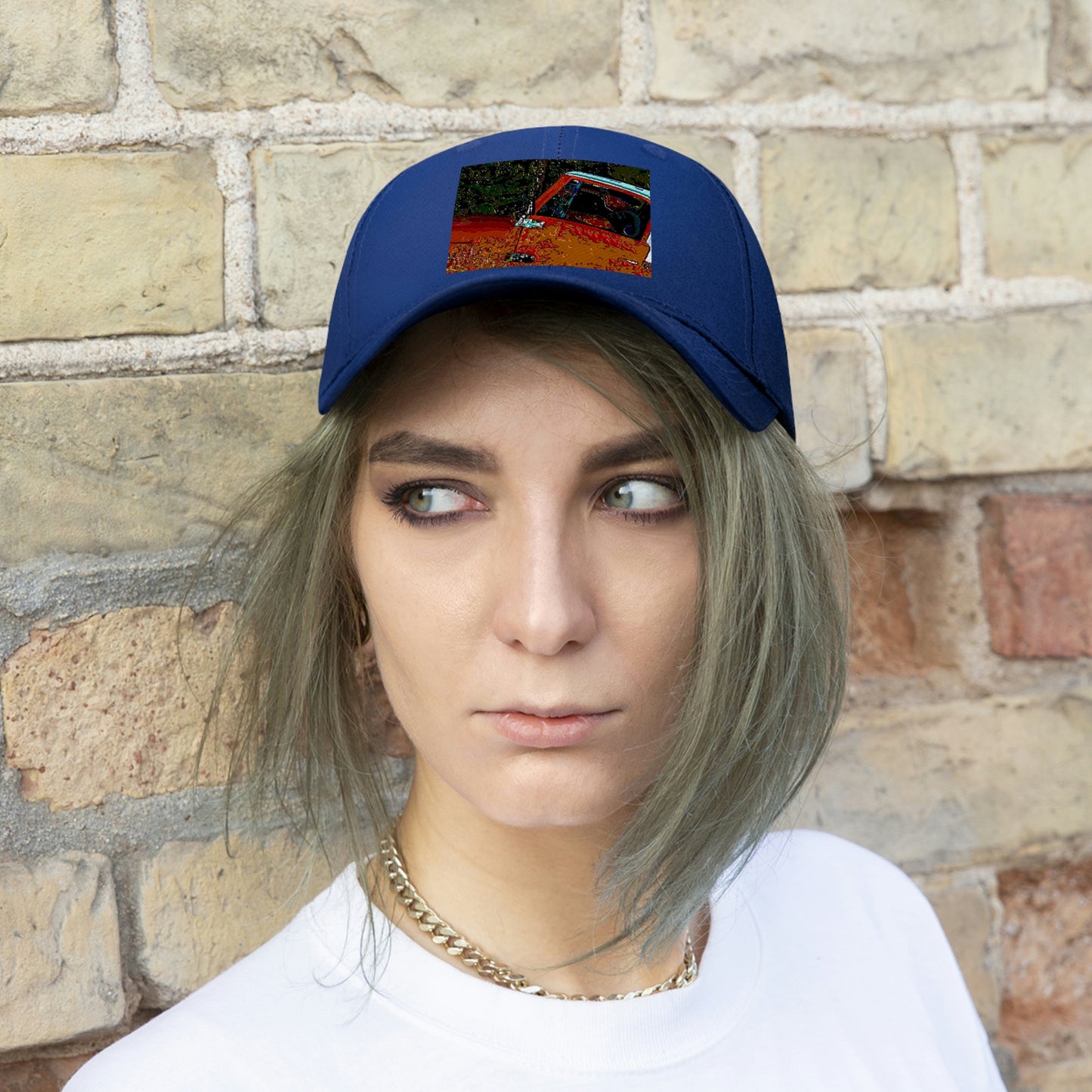 Unisex Twill Hat ... How-To-Drive-Idaho's-Mountain_Roads ... "Like A Professional" ... "Truckin' Like The Doo-Dah-Man" ...