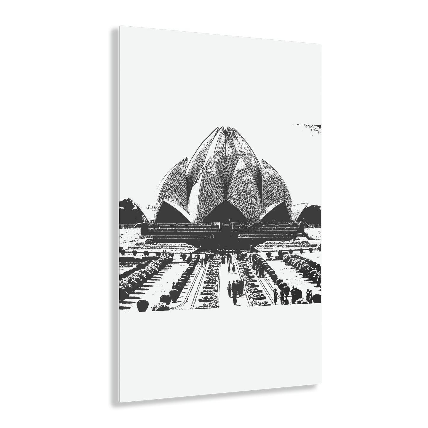 Acrylic Prints ... 'Bahai'i House-Of-Worship' ... "Lotus Temple: Delhi, India, 2008" ... Original Works ...