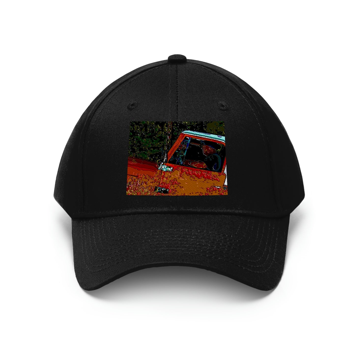 Unisex Twill Hat ... How-To-Drive-Idaho's-Mountain_Roads ... "Like A Professional" ... "Truckin' Like The Doo-Dah-Man" ...