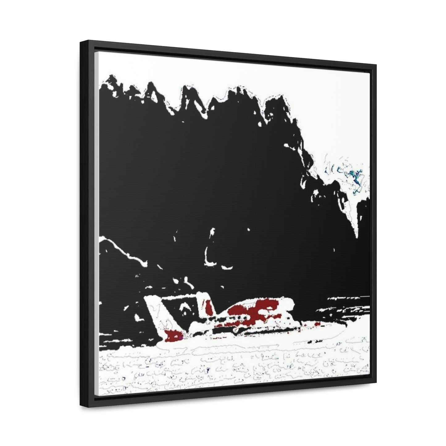 Gallery Canvas Wraps, Square Frame ...  Seattle Columbia Cup On Lake Washington ... "Dave Wilcox Heads For The Win" ... Associate Gift-Photo ... Original Works ...
