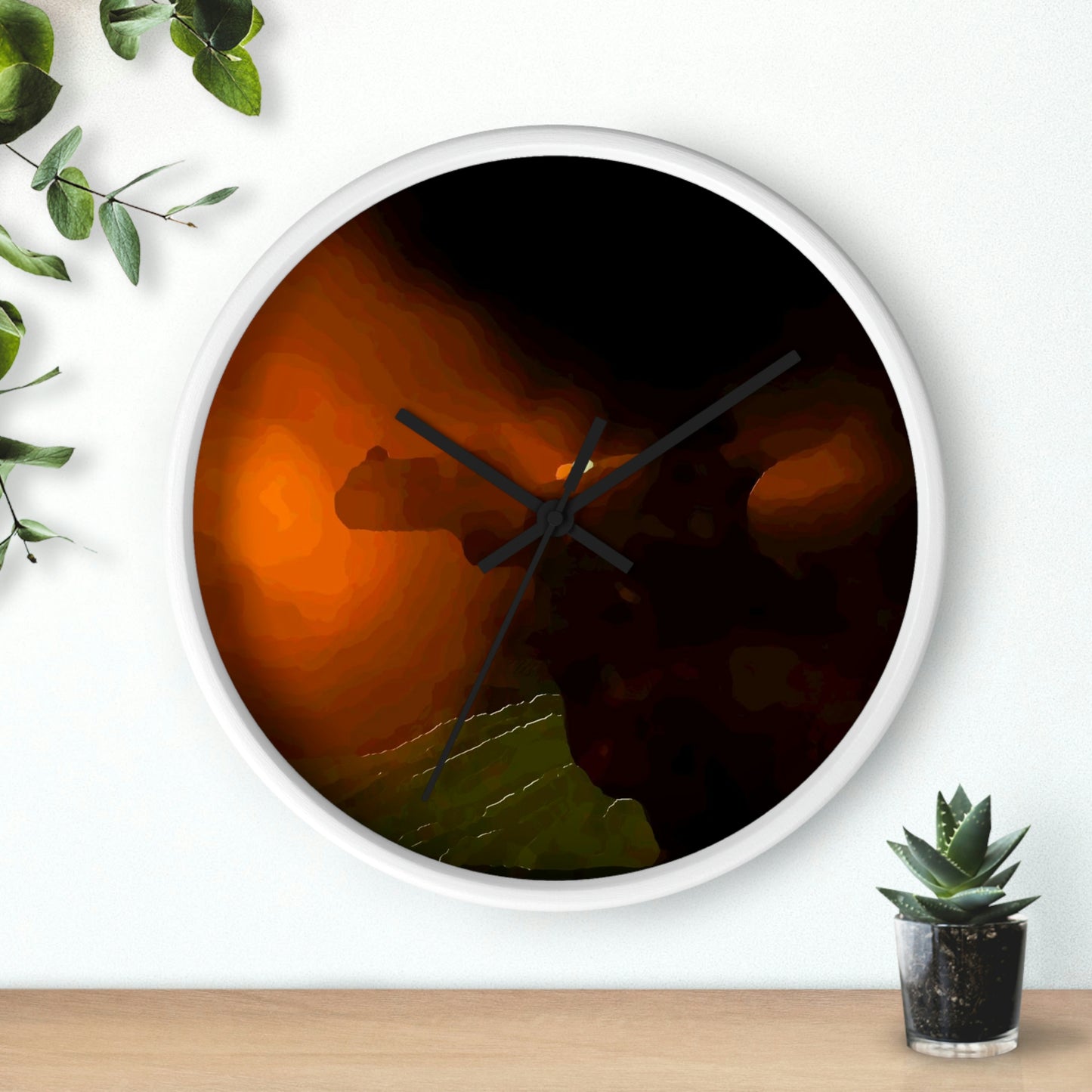 Wall clock ... Ruger .357 Magnum Early-Morning-Target-Practice ... 'Circa April 2022' ... Original Works ...