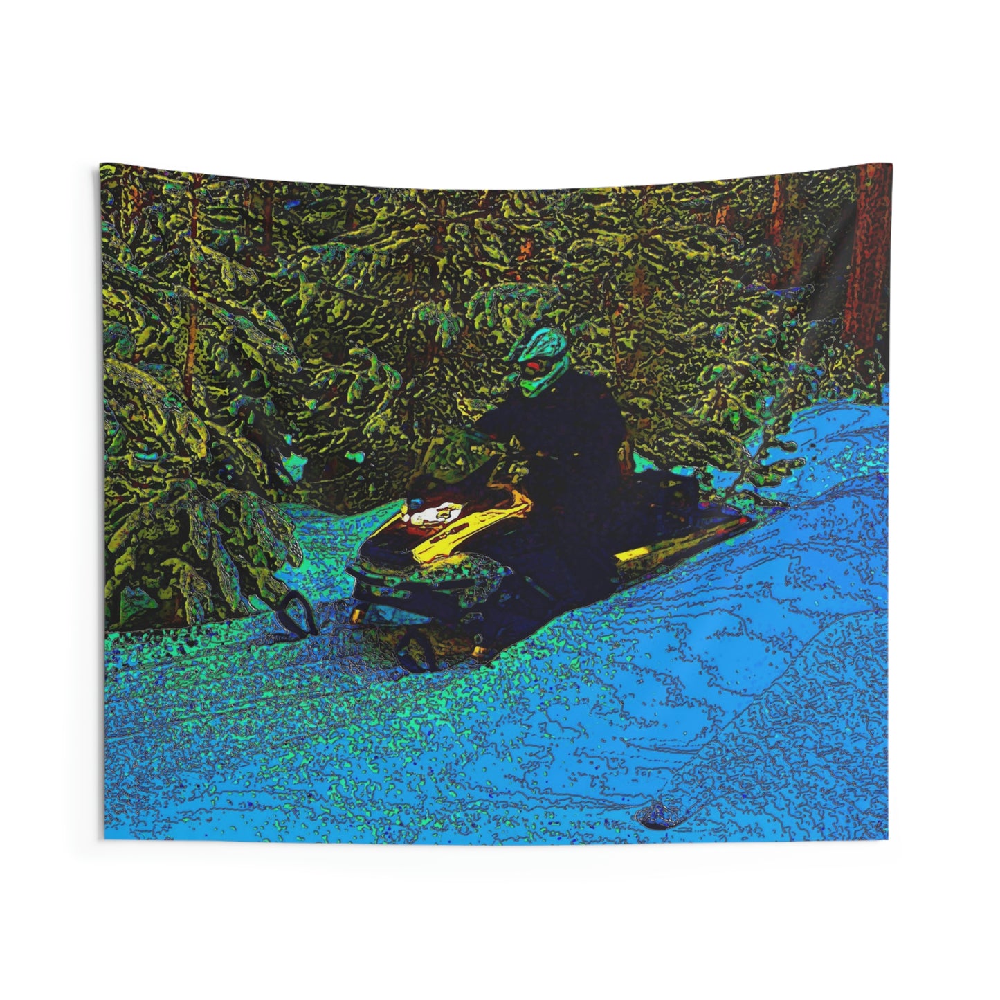 Indoor Wall Tapestries ... Yep ... "Another Day ... Riding Through The Wilderness ... " ... February 2023 ... Original Works ...