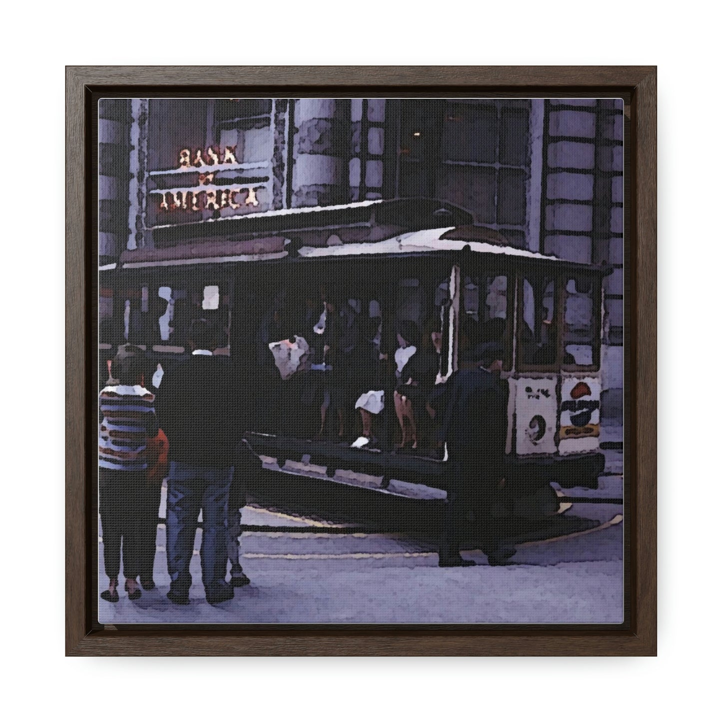 Gallery Canvas Wraps, Square Frame ... San Francisco ... 'Rice-A-Roni-A-San Francisco Treat' ... "A Cable Car Classic" ... Family Archives: 1973 ... Original Works ...