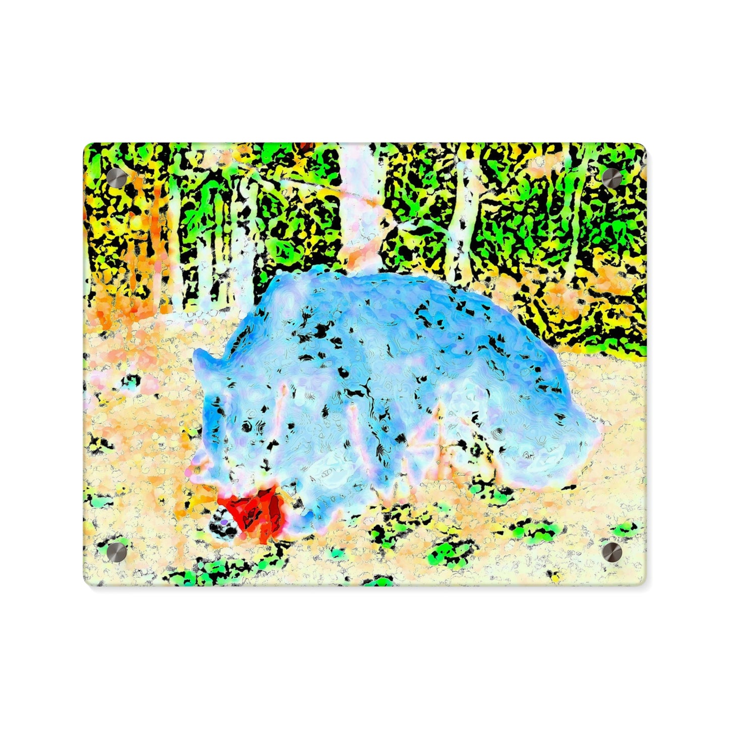 Acrylic Wall Art Panels ... RCY: "Rhett Creek Yogi ... '500 Lbs Of Autumn Season Hunger' ..."  ... September 2022 ... Central Idaho ... Original Works ...