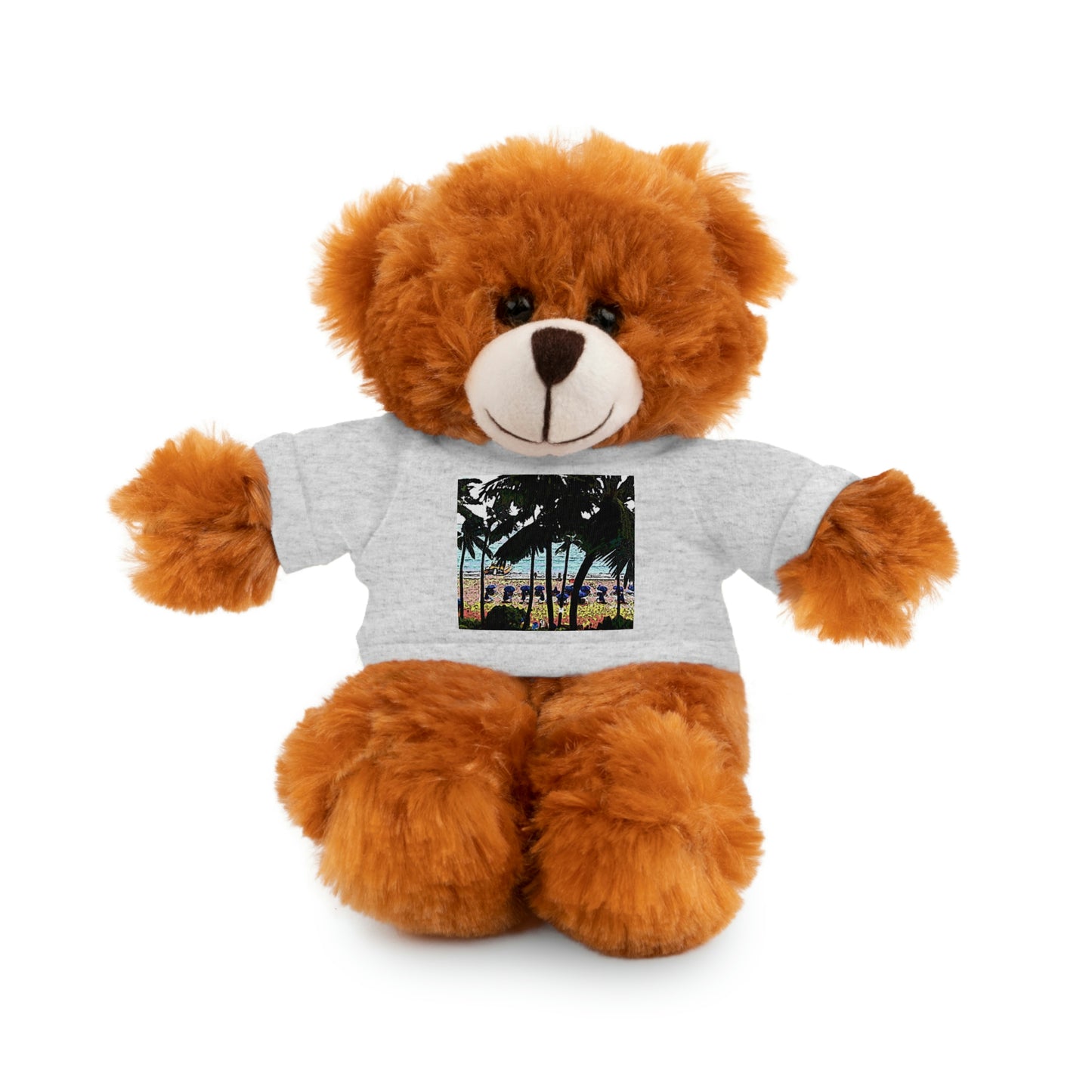 Stuffed Animals with Tee ... "A Beautiful Beach Amongst The Palms" ... The Outrigger Waikiki, Honolulu, Oahu ... Original Works ...