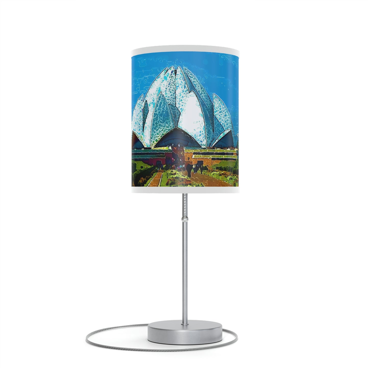 Lamp on a Stand, US|CA plug ... 'Bahai'i House-Of-Worship' ... "Lotus Temple: Delhi, India, 2008" ... Original Works ...