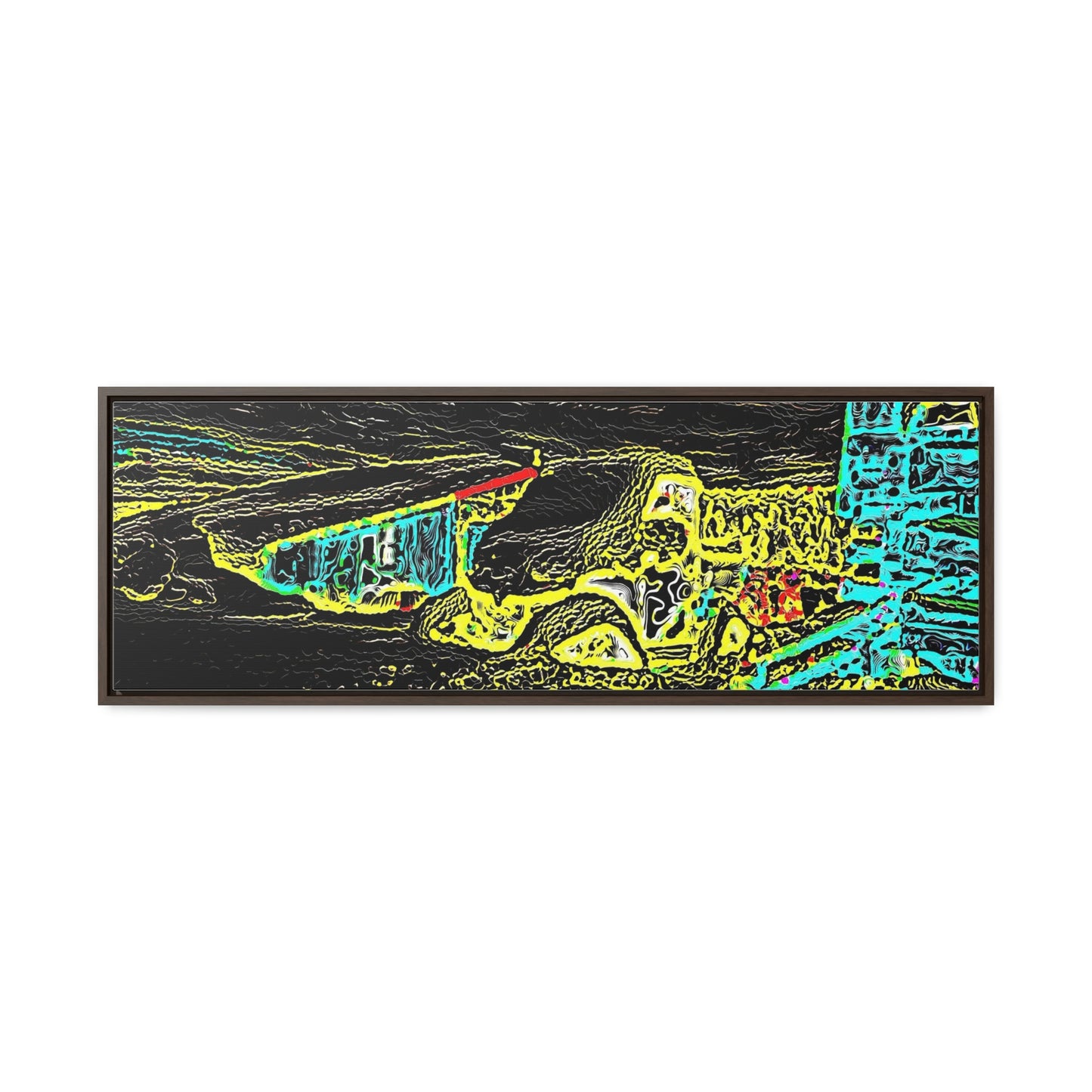 Gallery Canvas Wraps, Horizontal Frame ... "Snow Vehicle In Snow Storm At-Rest" ... Circa 12Mar23 ... Central Idaho ... 18-Hours Rendering Time: Original Works ...