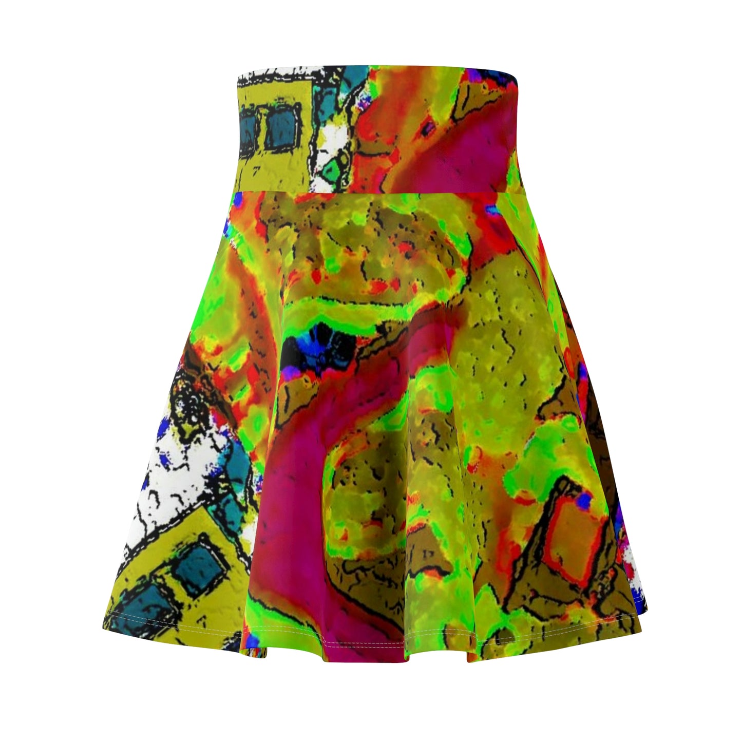 Women's Skater Skirt ... A Crazy Street ... 'Eight Winding Curve-Switchbacks' ... "Lombard Street, San Francisco, CA' ... Family Archives: 1970's ... Original Works ...