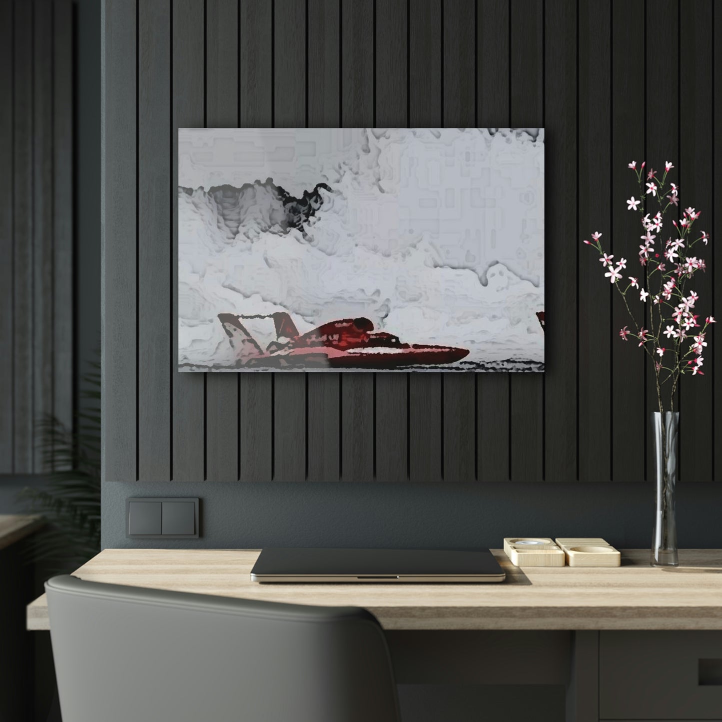 Acrylic Prints ... Seattle Columbia Cup On Lake Washington ... "Dave Wilcox Heads For The Win" ... Associate Gift-Photo ... Original Works ...