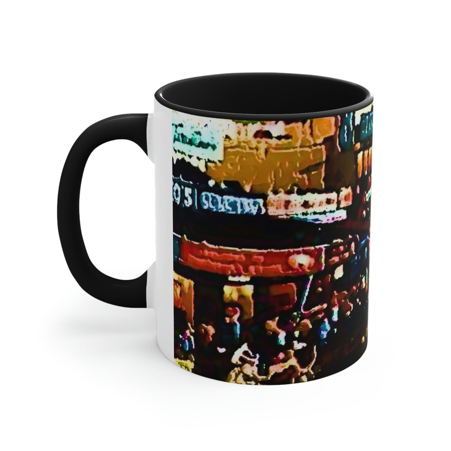 Accent Coffee Mug, 11oz ...  "No.9 Fishermen's Grotto - Fishermen's Wharf, SF, California" ... Family Archives: 1970's ... Original Works ...