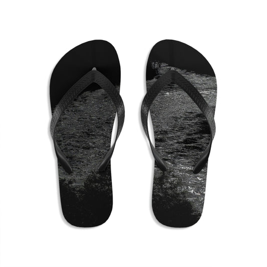 Unisex Flip-Flops ... Guys & Gals ... "Flip These On ... Then Flip'Em Off ... & Enjoy The Refreshing Swim ..."