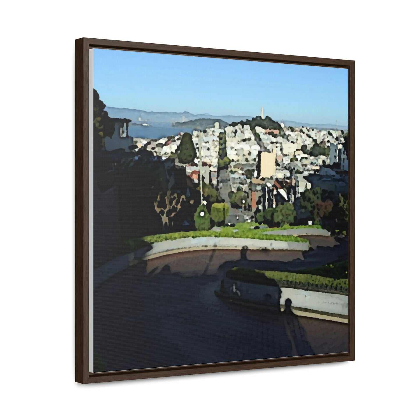 Gallery Canvas Wraps, Square Frame ...  "Lombard Street San Francisco, CA, USA" ... Family Archives 1970's ... Original Works ...
