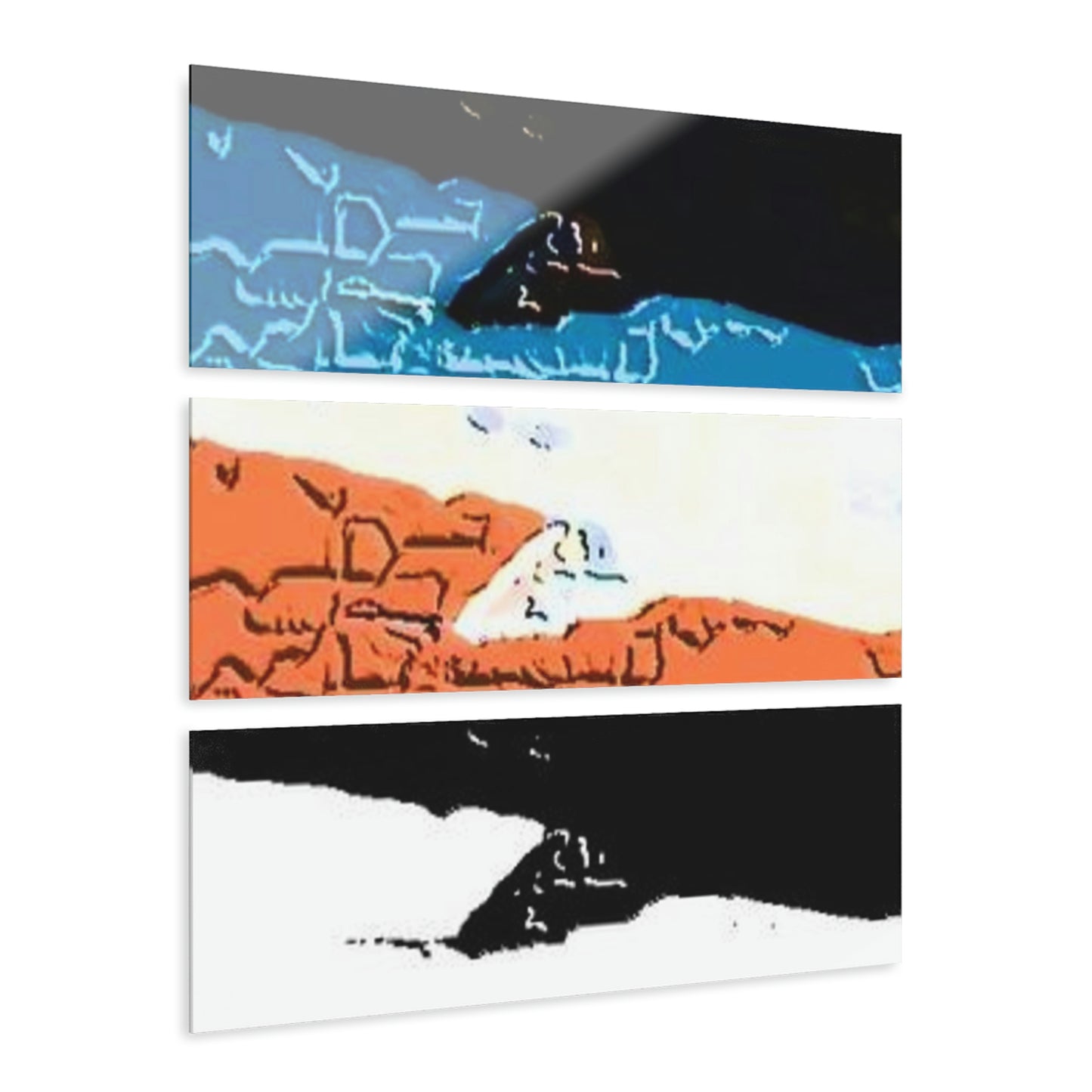 Acrylic Prints (Triptych)... Seattle Columbia Cup On Lake Washington ... "Dave Wilcox Heads For The Win" ... Associate Gift-Photo ... Original Works ...