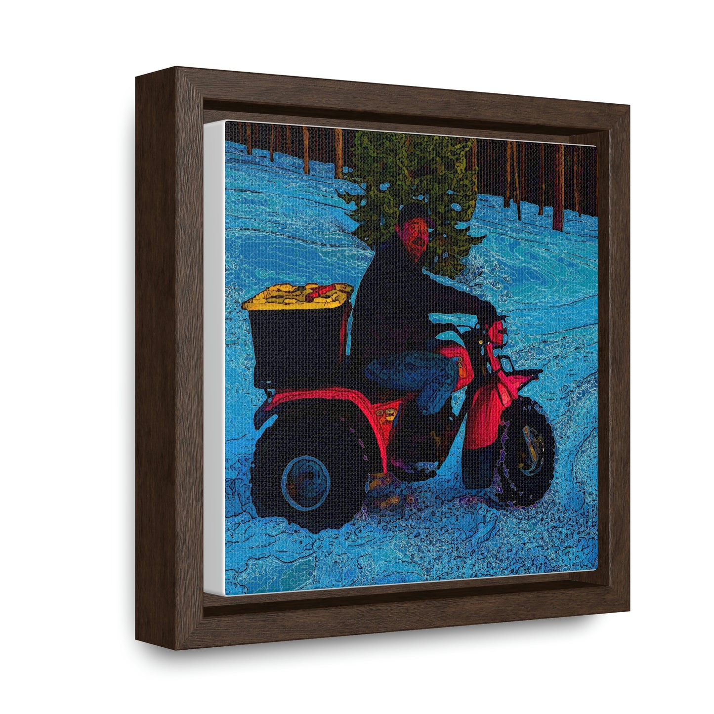 Gallery Canvas Wraps, Square Frame ... There's 2-Wheelin ... There's 4-Wheelin ... 'And-Of-Course' ... "There's 3-Wheelin-In-The-Snow" ...  Original Works ...