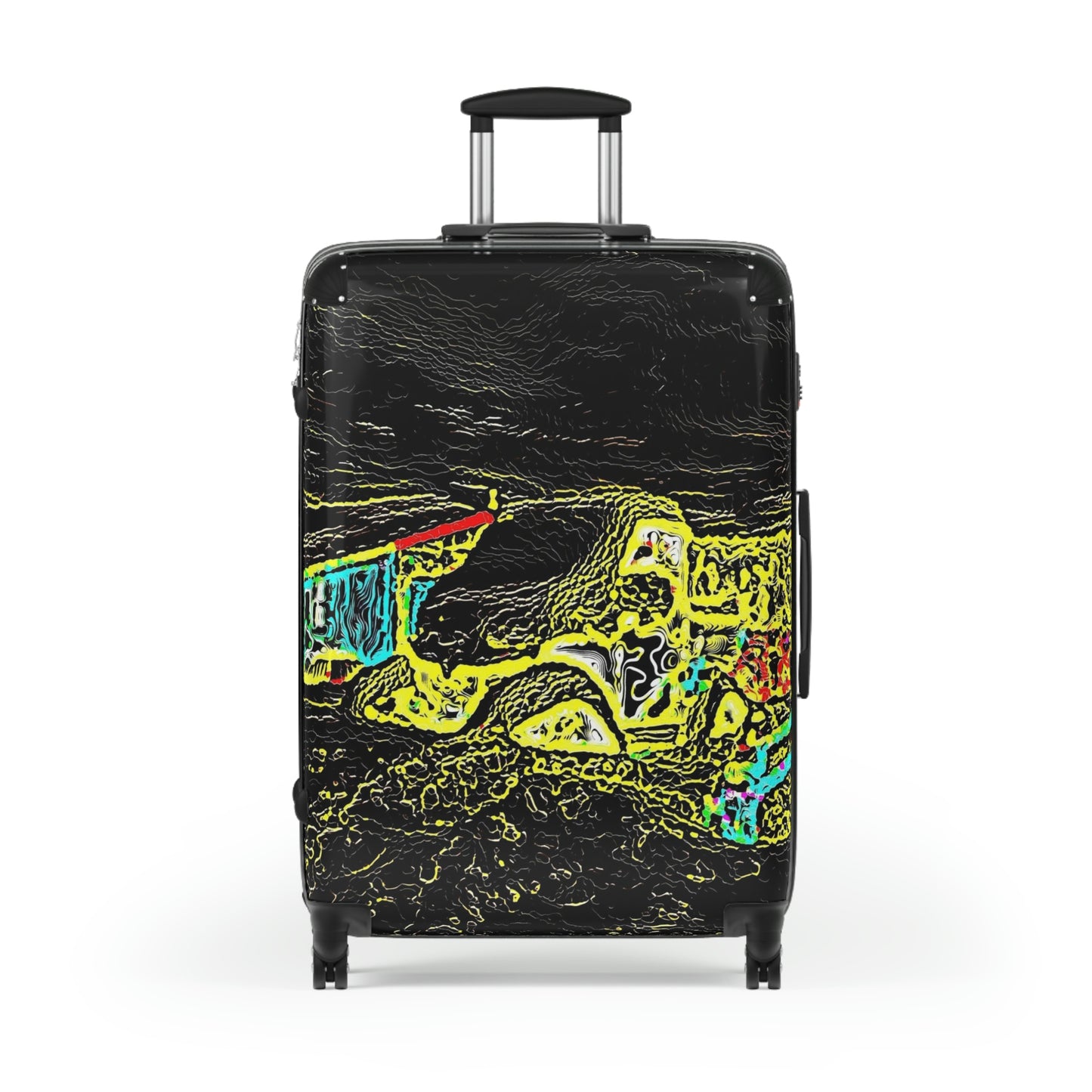 Suitcases ...  "Snow Vehicle In Snow Storm At-Rest" ... Circa 12Mar23 ... Central Idaho ... 18-Hours Rendering Time: Original Works ...