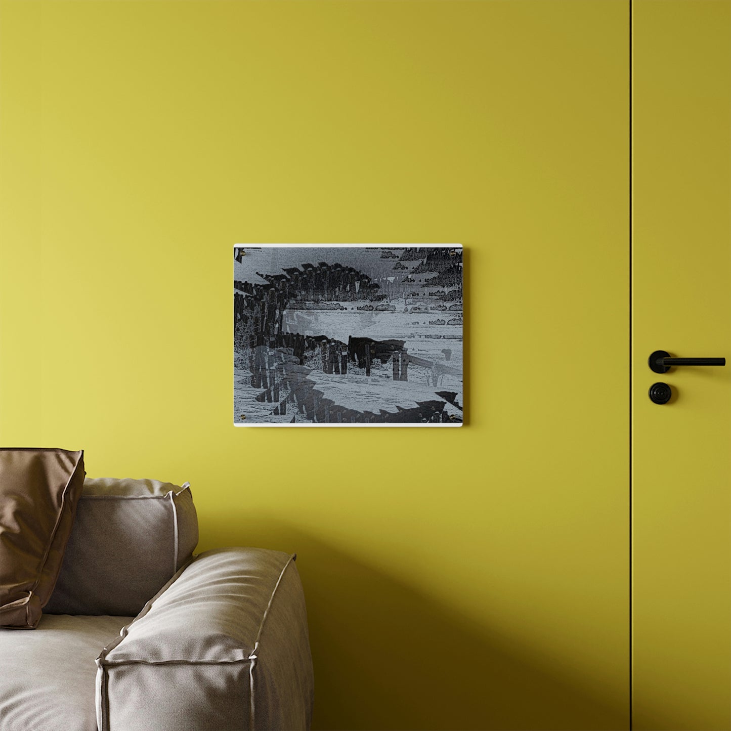 Acrylic Wall Art Panels ... A Quiet Morning ... "Along The Red River & Nature Preserve Plateau" ... Jan23 ... Original Works ...