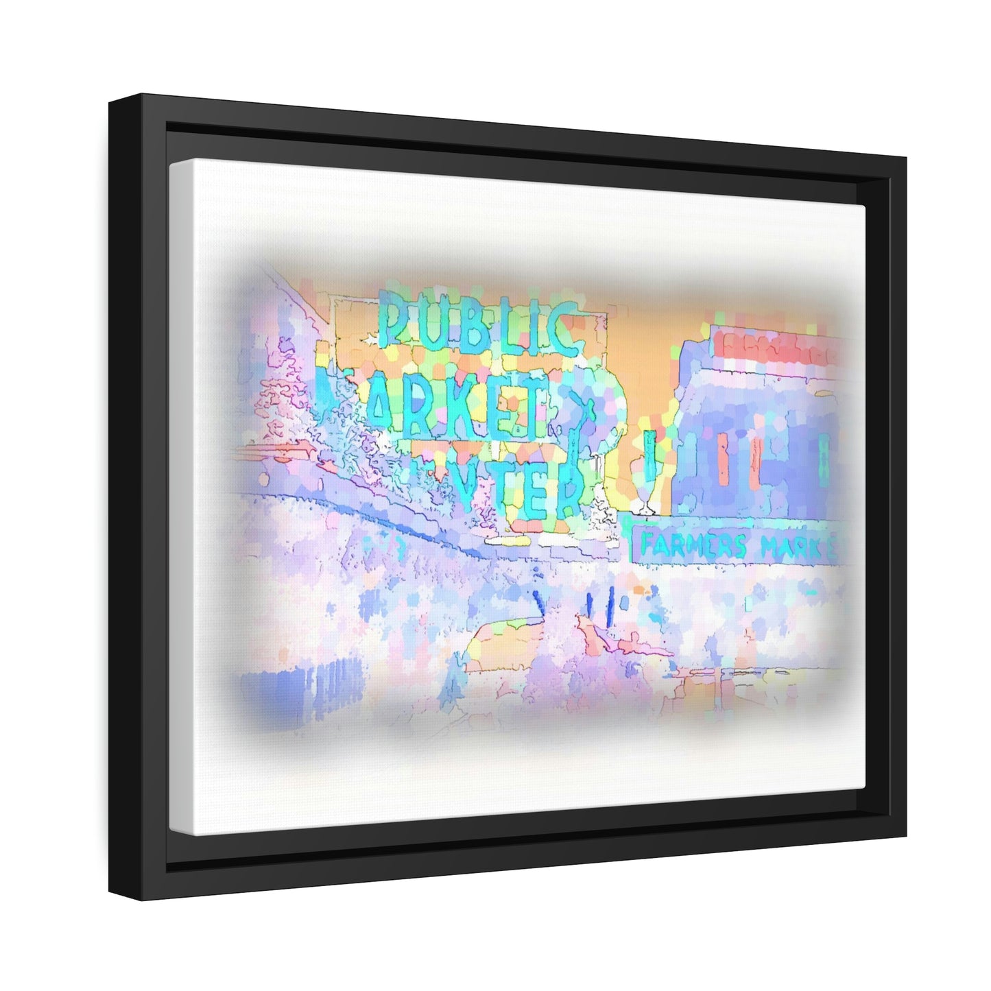 Matte Canvas, Black Frame ... PPM: Pike Place Market ... Original Work ... Winter 2022 ...