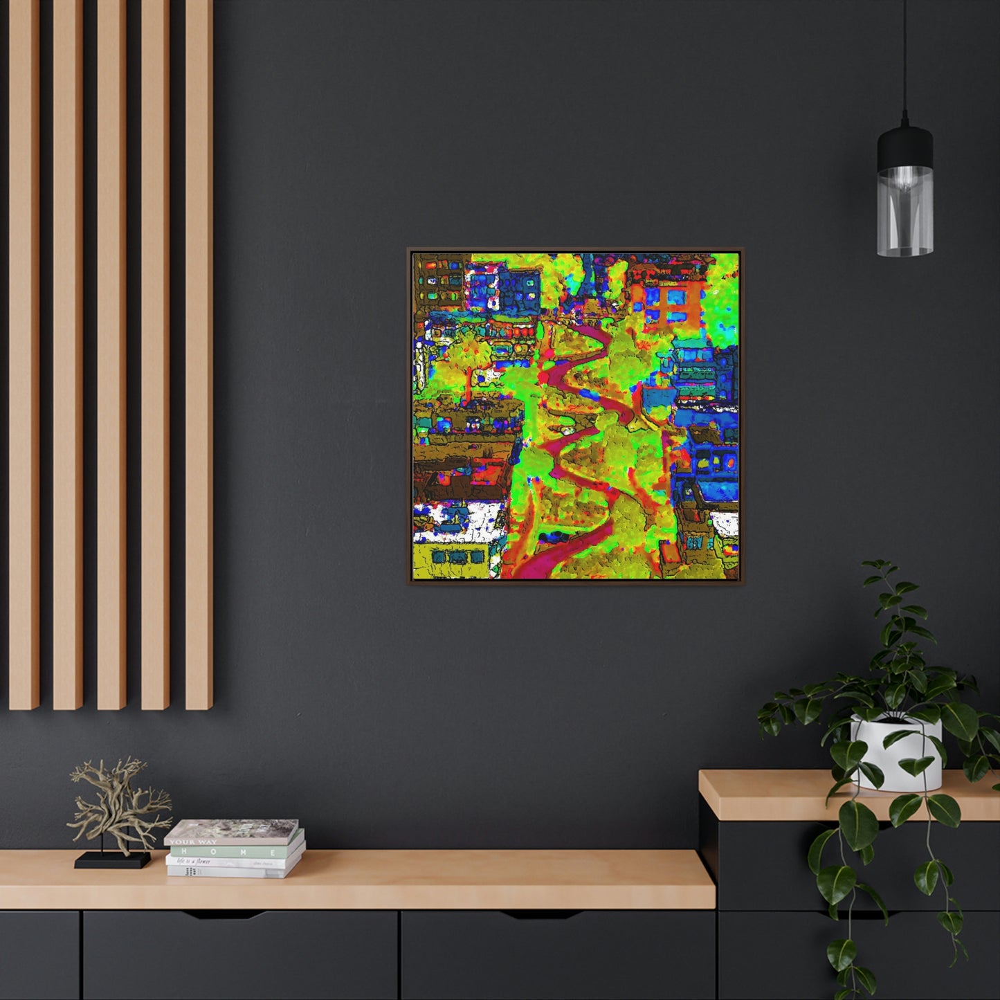 Gallery Canvas Wraps, Square Frame ... A Crazy Street ... 'Eight Winding Curve-Switchbacks' ... "Lombard Street, San Francisco, CA' ... Family Archives: 1970's ... Original Works ...